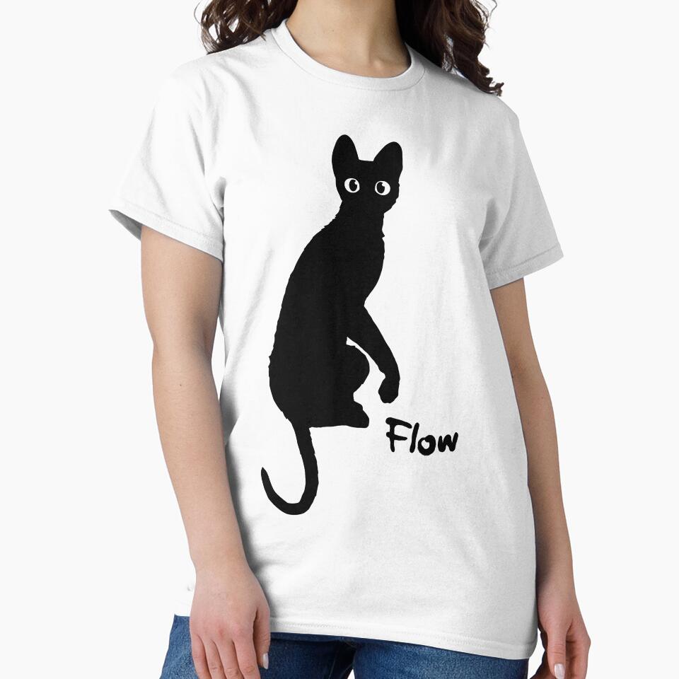 Flow / Straume / dark grey cat by JCBA