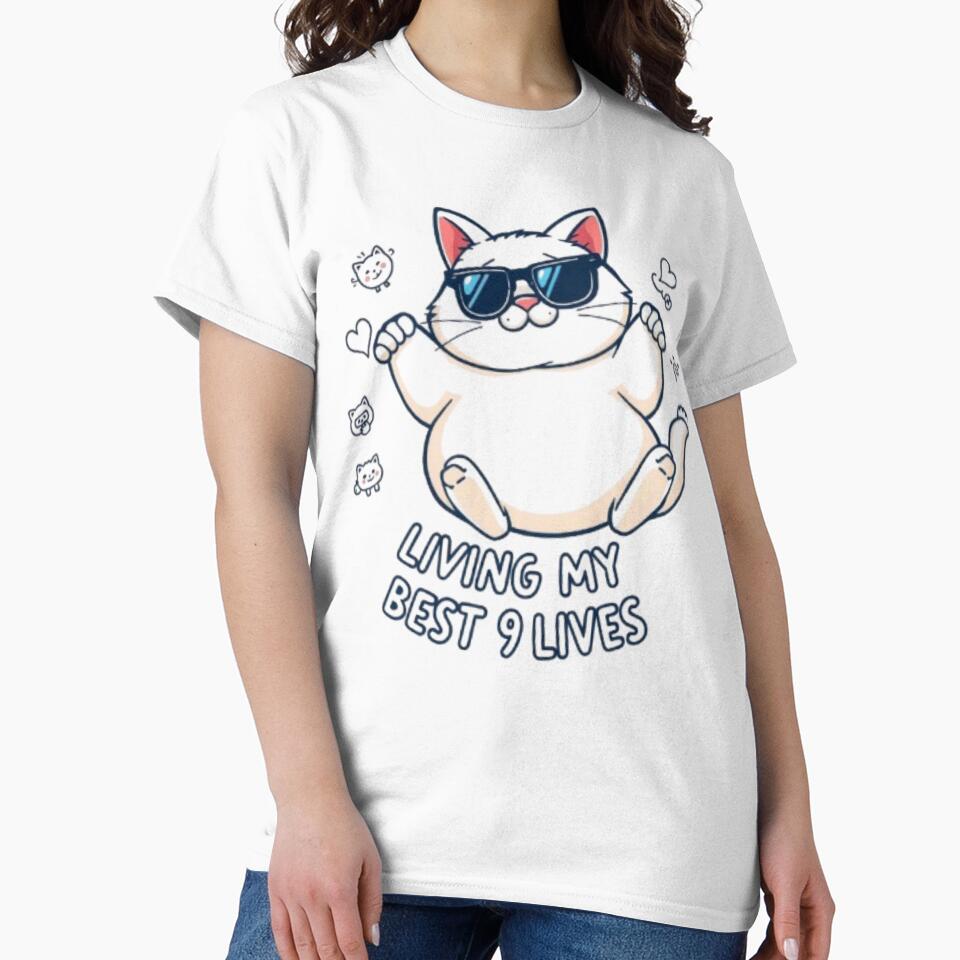 Gumbus Funny Cat / Living My Best 9 Lives Meme by MystiColo