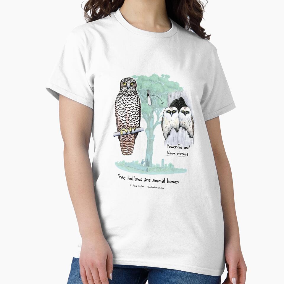 Powerful Owl - Tree hollows are animal homes by Paula Peeters