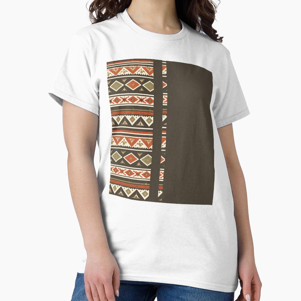 Boho Tribal Stripe Pattern Pillow | Earthy Geometric Ethnic Design | Modern Bohemian Decor by - IWON -