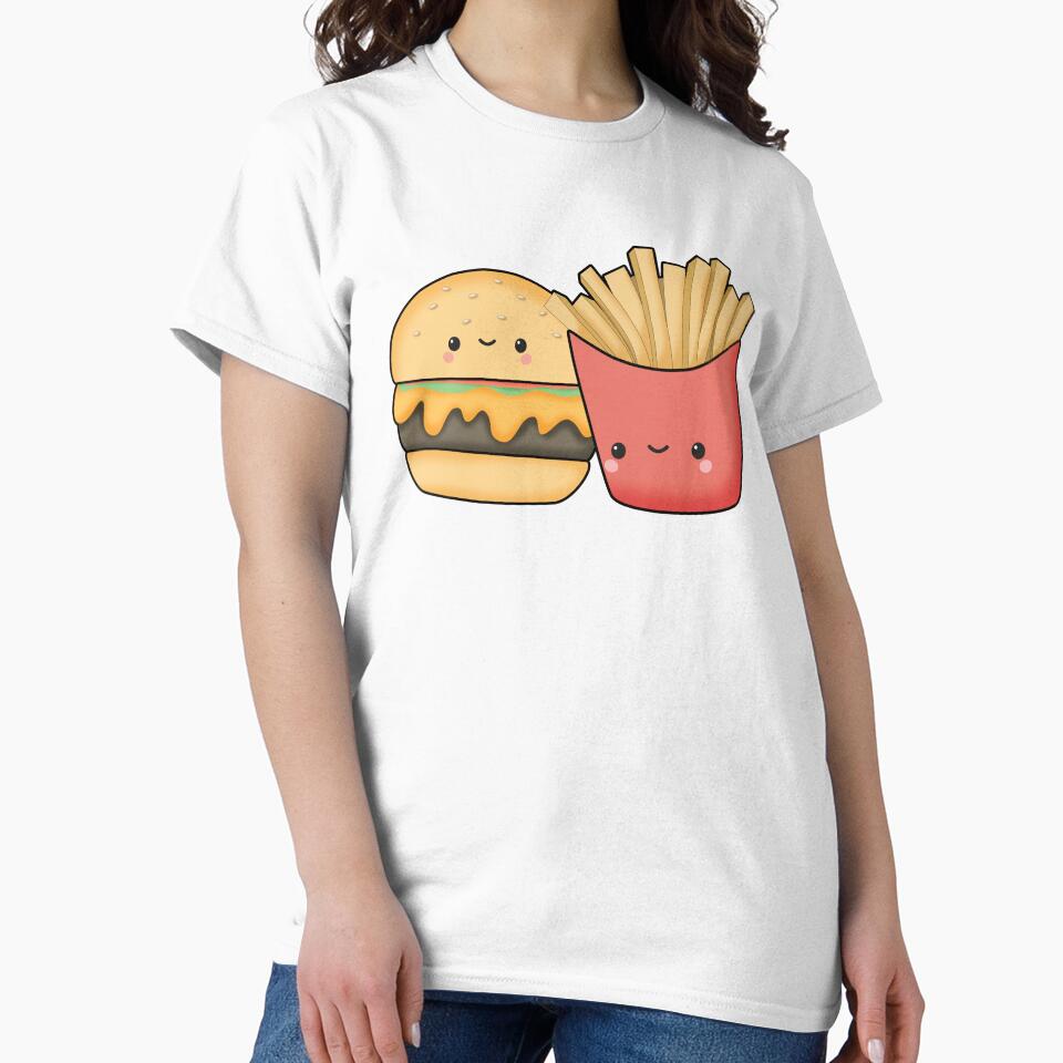Kawaii Burger and Fries by darklanterndsn