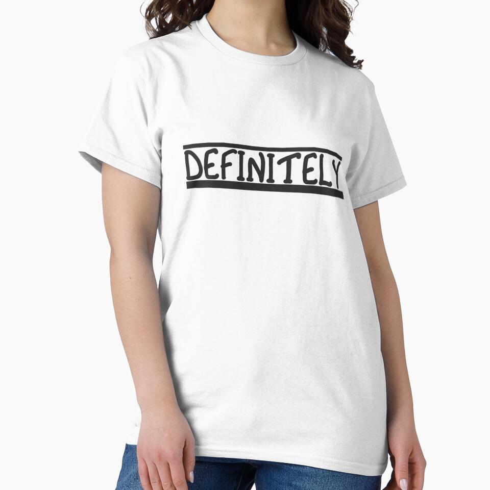 DEFINITELY - Bold Statement in Underlined Black Text by Suzette Ransome