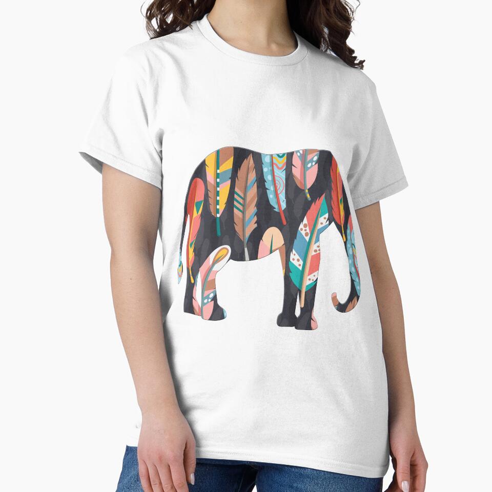 Boho Elephant Feathers by koshea23
