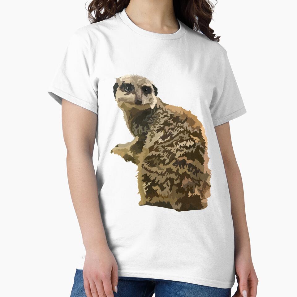 M is for Meerkat,Meerkat Artwork – Playful Desert Mammal Illustration and Wildlife Design by PrettylittlepastelUk