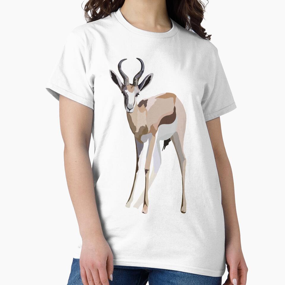 S is for Springbok,Springbok Artwork – Graceful Antelope Illustration and Wildlife Design by PrettylittlepastelUk