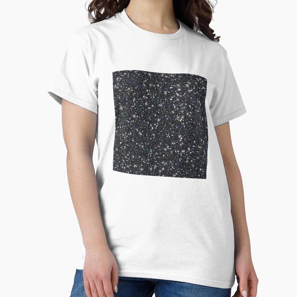 Printed image of sparkling black glitter v9 by JaReVa