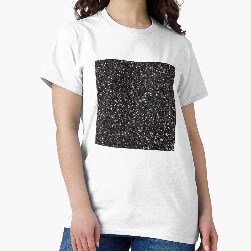 Printed image of sparkling black glitter v34 by JaReVa