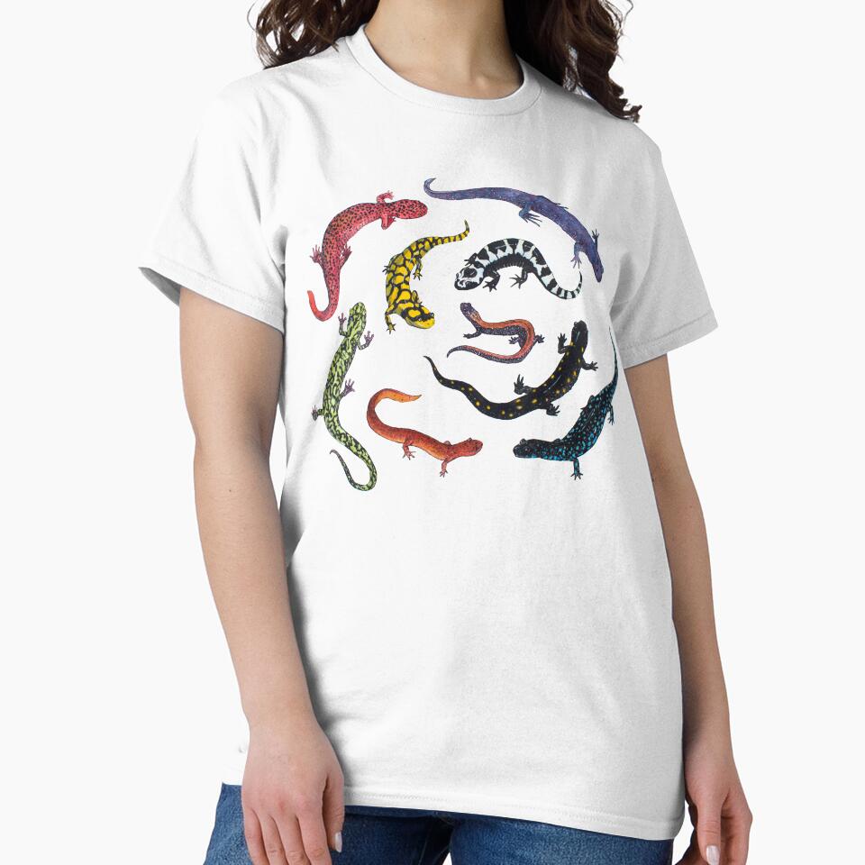 Salamanders by Wildlife Art by Holly