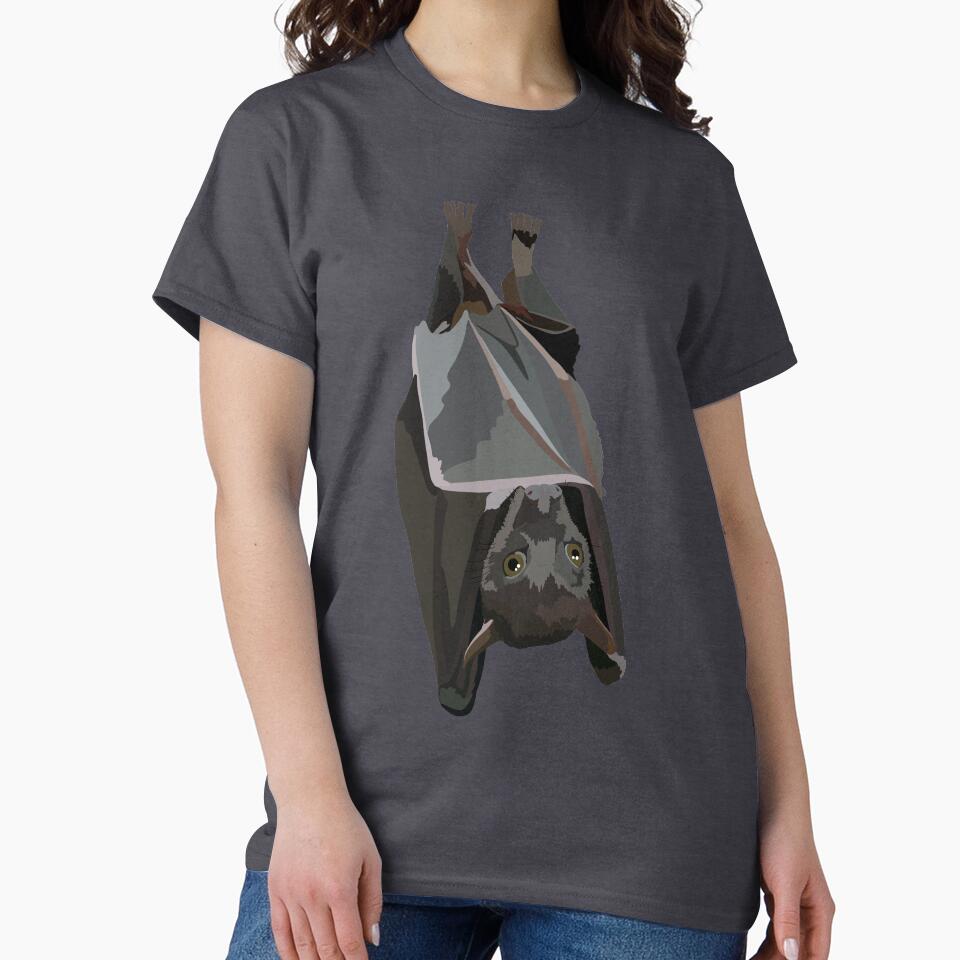 B is for Bat, Bat Illustration – Mysterious Nocturnal Mammal Artwork by PrettylittlepastelUk