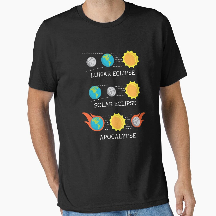 Solar Eclipse Lunar Eclipse Apocalypse Funny Joke by taraJcreative