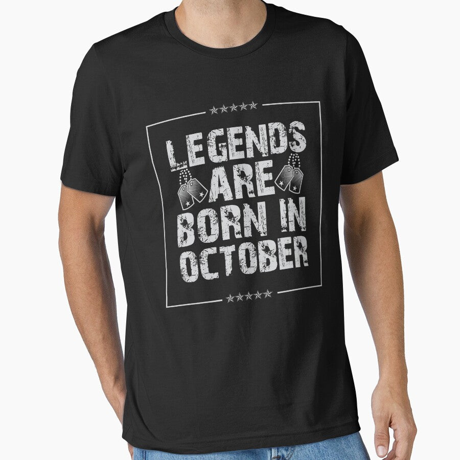 Legends Are Born In October Birthday Shirt - Vintage gift idea by Orange Pieces