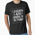 Legends Are Born In October Birthday Shirt - Vintage gift idea by Orange Pieces