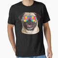 Dog Lover Funny Autism Awareness Pug by JohnnyBench73