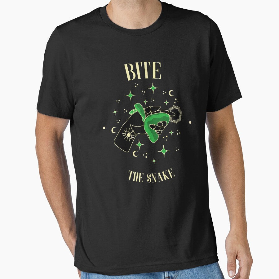 Bite the Snake Fake People cool snake shirt by DAGHO