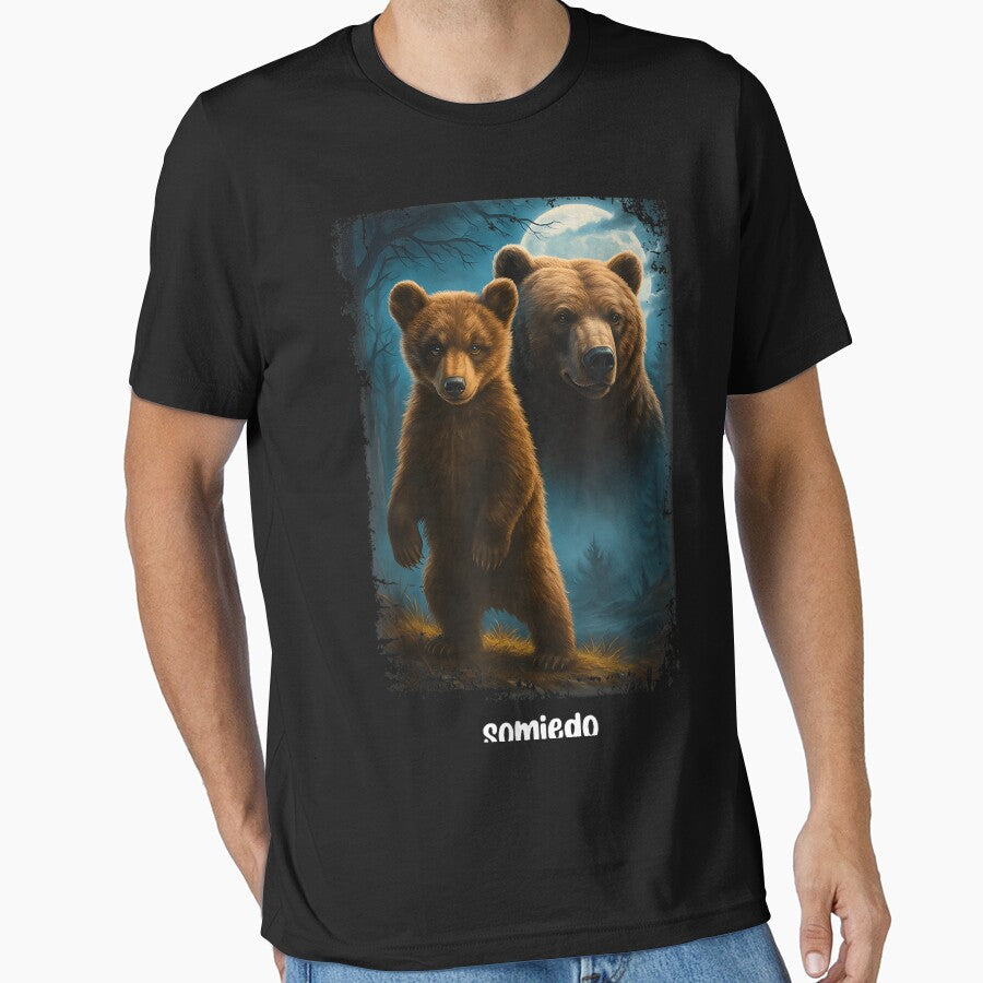 Trees Reflection Outdoor Forest Somiedo Bear Funny Animal Lover Bear by McintoshPatr