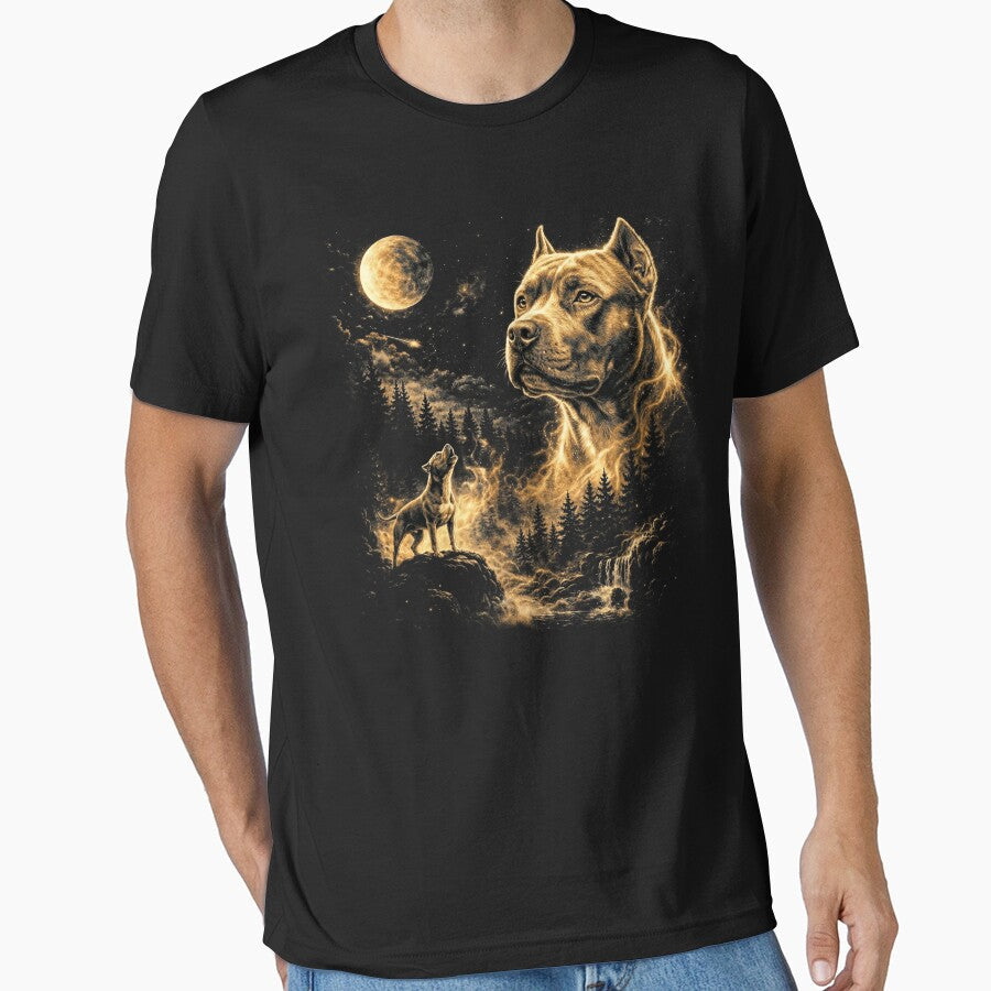 Pitbull Howling At The Moon Wolves Meme Mystic Nature Wildlife by jakaun