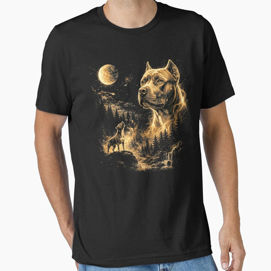 Pitbull Howling At The Moon Wolves Meme Mystic Nature Wildlife by jakaun
