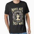 Make Art Not War peace Slogan by MASSIMOMAZZA