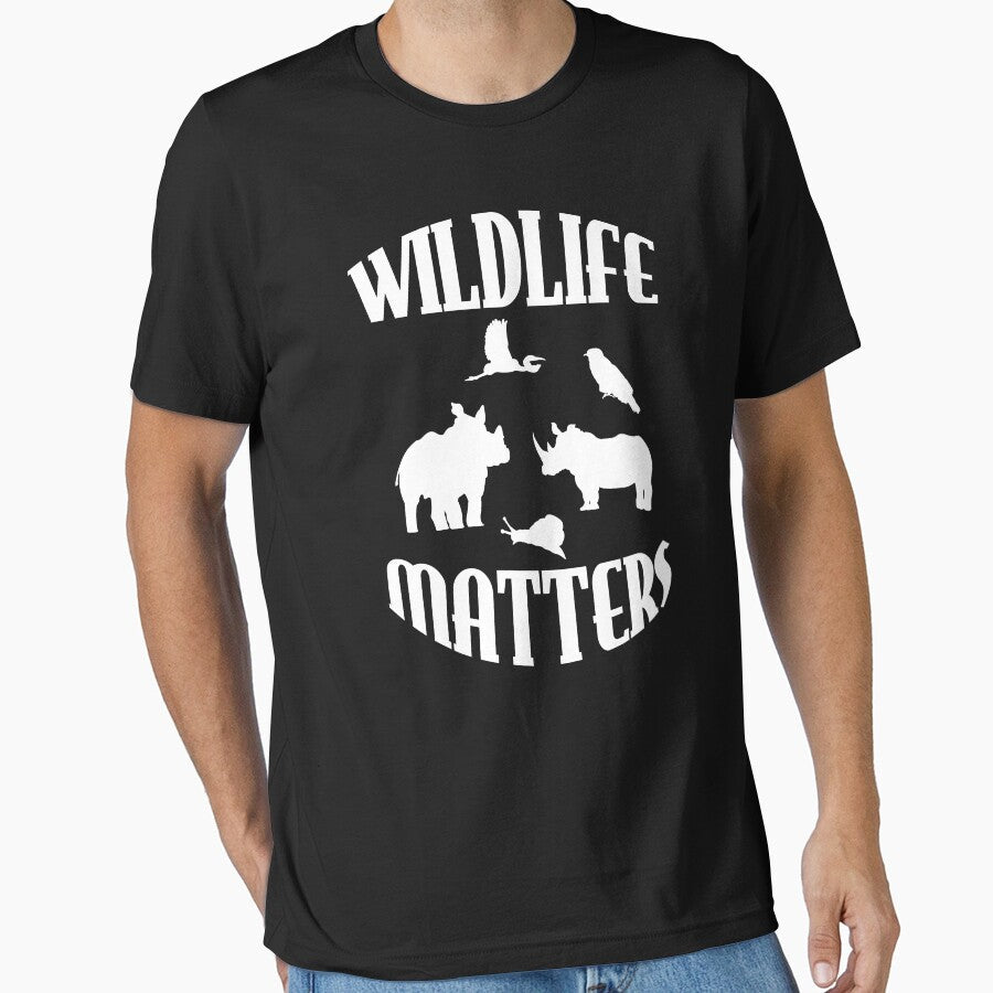 Wildlife matters design with rhinoceroses and other animals. protect the wildlife because all animal lives matter! by NobelFashion