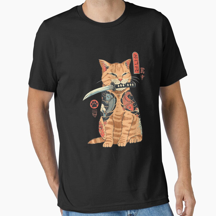Cat Neko Catana Anime Art For Women Teen Girls Anime merc by Skali-Art