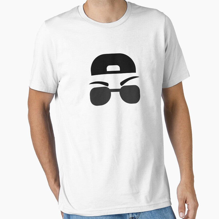Sunglasses Eyebrows Cool Emoji Cap Shirt by Orange Pieces