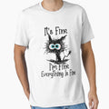 Black Cat It's Fine I'm Fine Everything Is Fine by AlbredaAE
