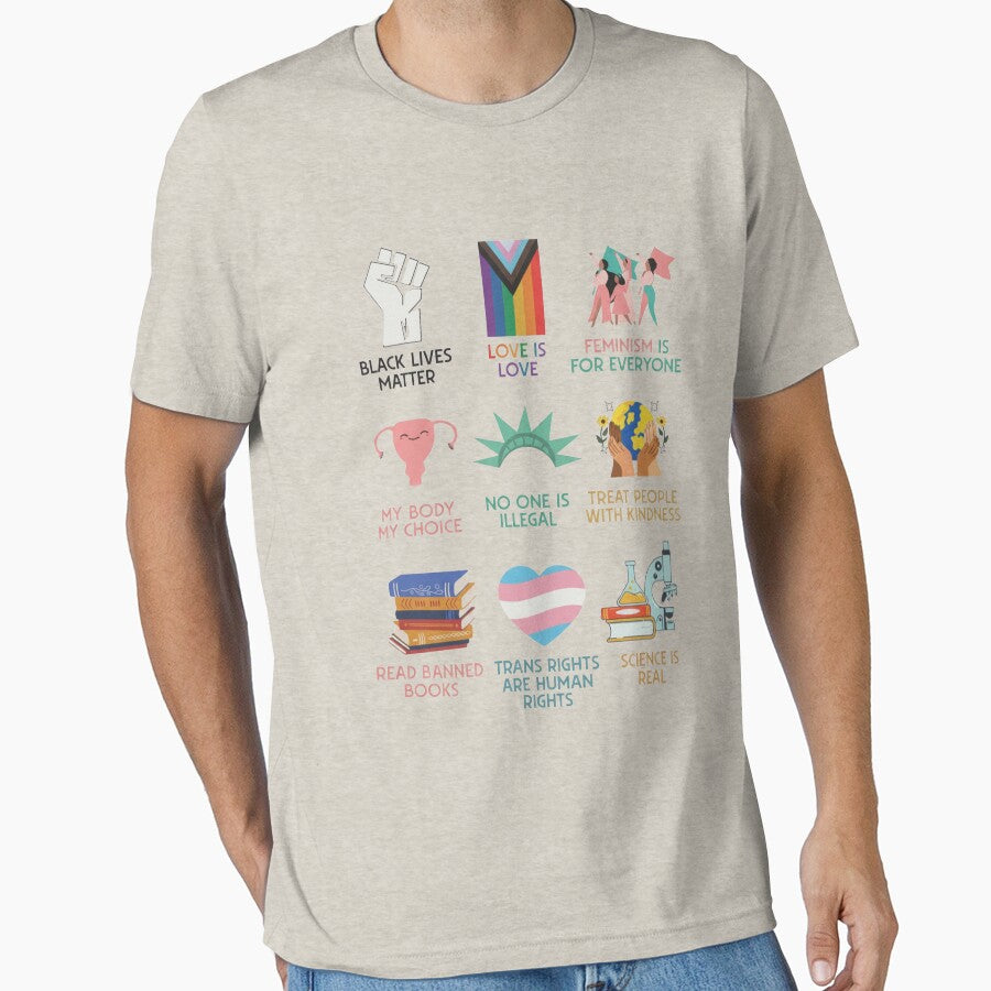 Big Fan Of Human Rights, Equality, Human Rights, Social Justice Gift For Activist, Anti Trump, Rainbow LGBT by toongstudio