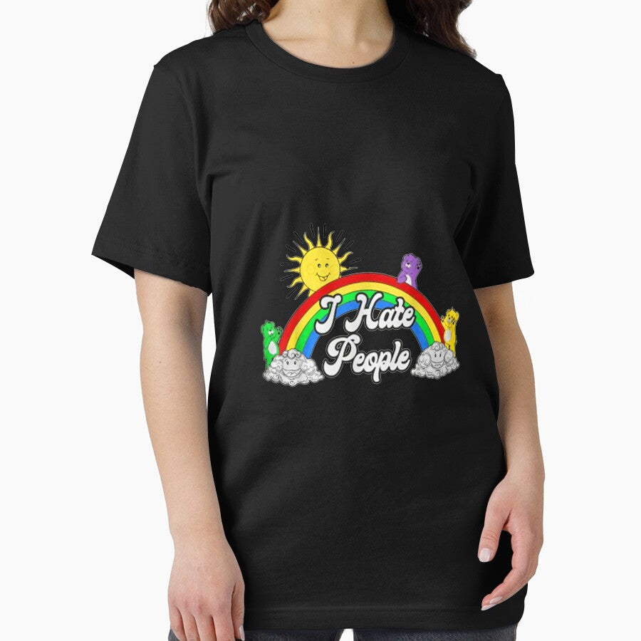 I Hate People Rainbow Printed Graphic by LochyshiArah