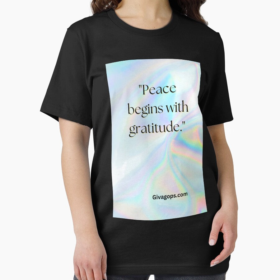 "Peace begins with gratitude." by CUTESTUFFnow