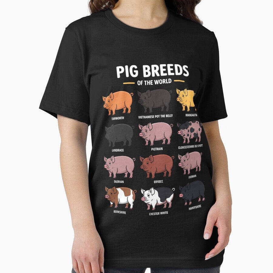 Cute Pig Breeds of the World Farm Animal Lovers by silladive