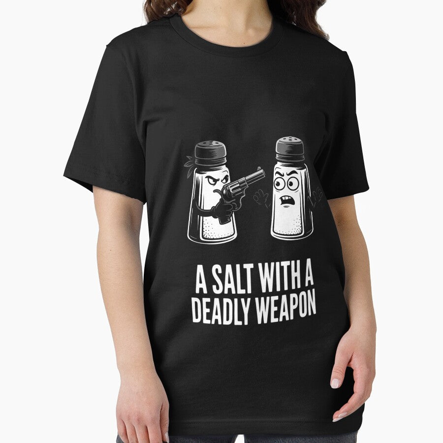 Salt With A Deadly Weapon Novelty Pun by Vexat062Art