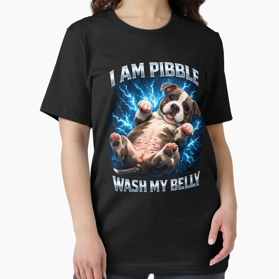 I Am Pibble Wash My Belly by LunaMagicStudio