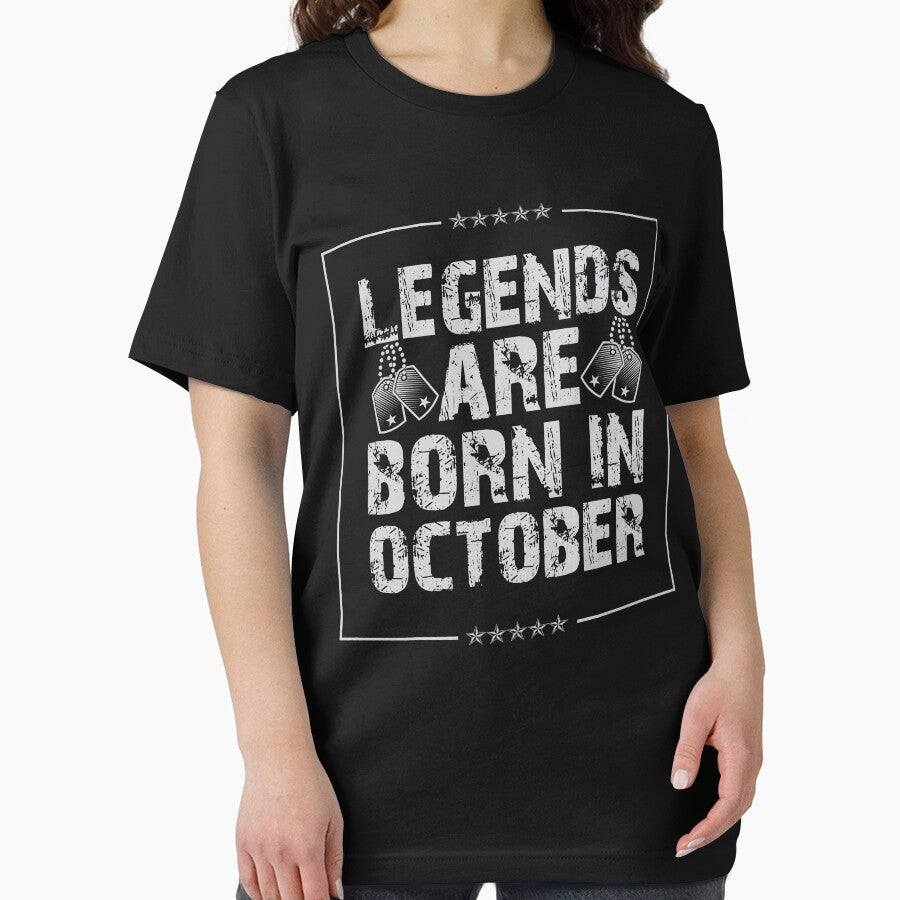 Legends Are Born In October Birthday Shirt - Vintage gift idea by Orange Pieces