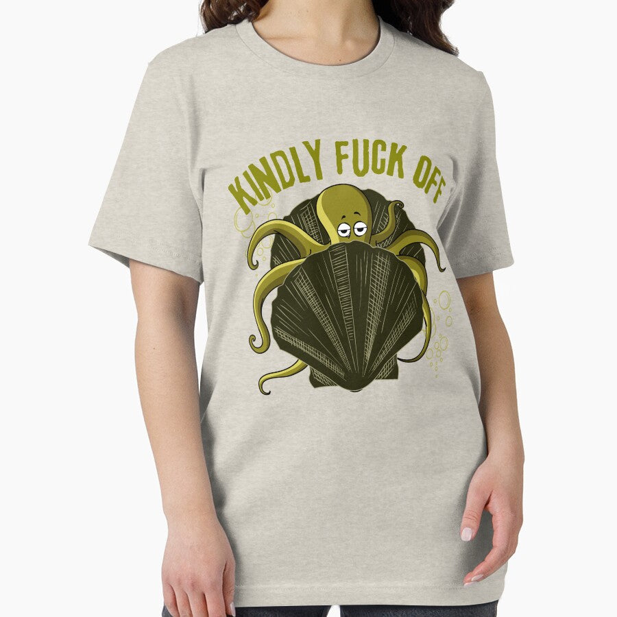 Kindly fuck off funny octopus in shell by reka88