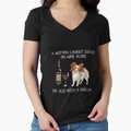 Papillon and wine Funny dog by TeeDoozy