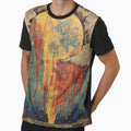 Dripping Rainbow Moon Celestial Boho Seascape by TheBohemianLark