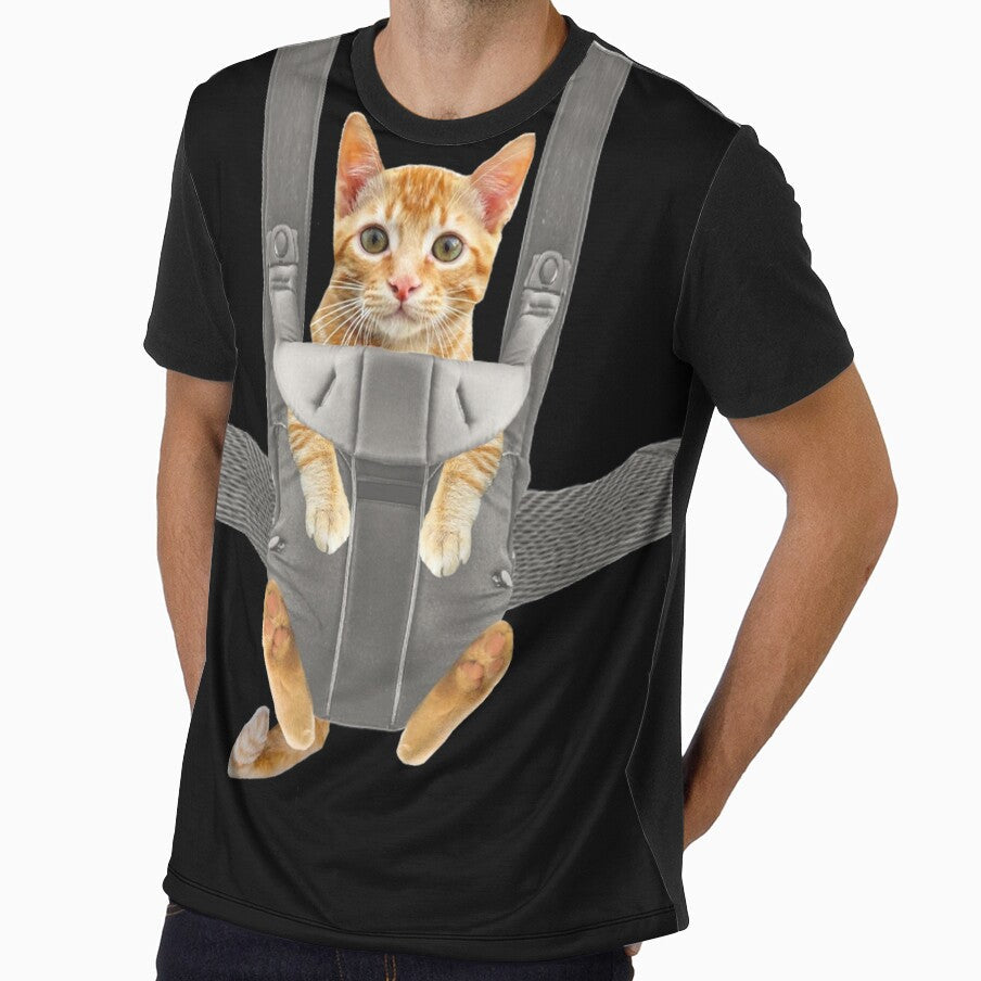 Monty the cat in baby carrier by Del0860