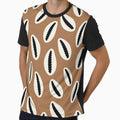 Tribal Cowrie Shell Pattern - Earthy Brown Boho Coastal Design by Cannaxes illustration