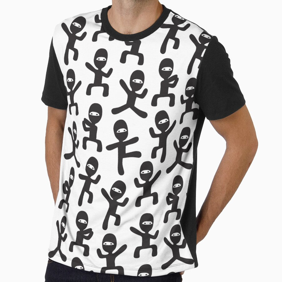 ninjas - black on white by littlearrow
