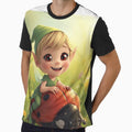 Cute elf riding on ladybug by SimonsDesignArt