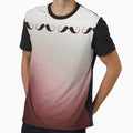 Maroon ombre - mustache by jpresar