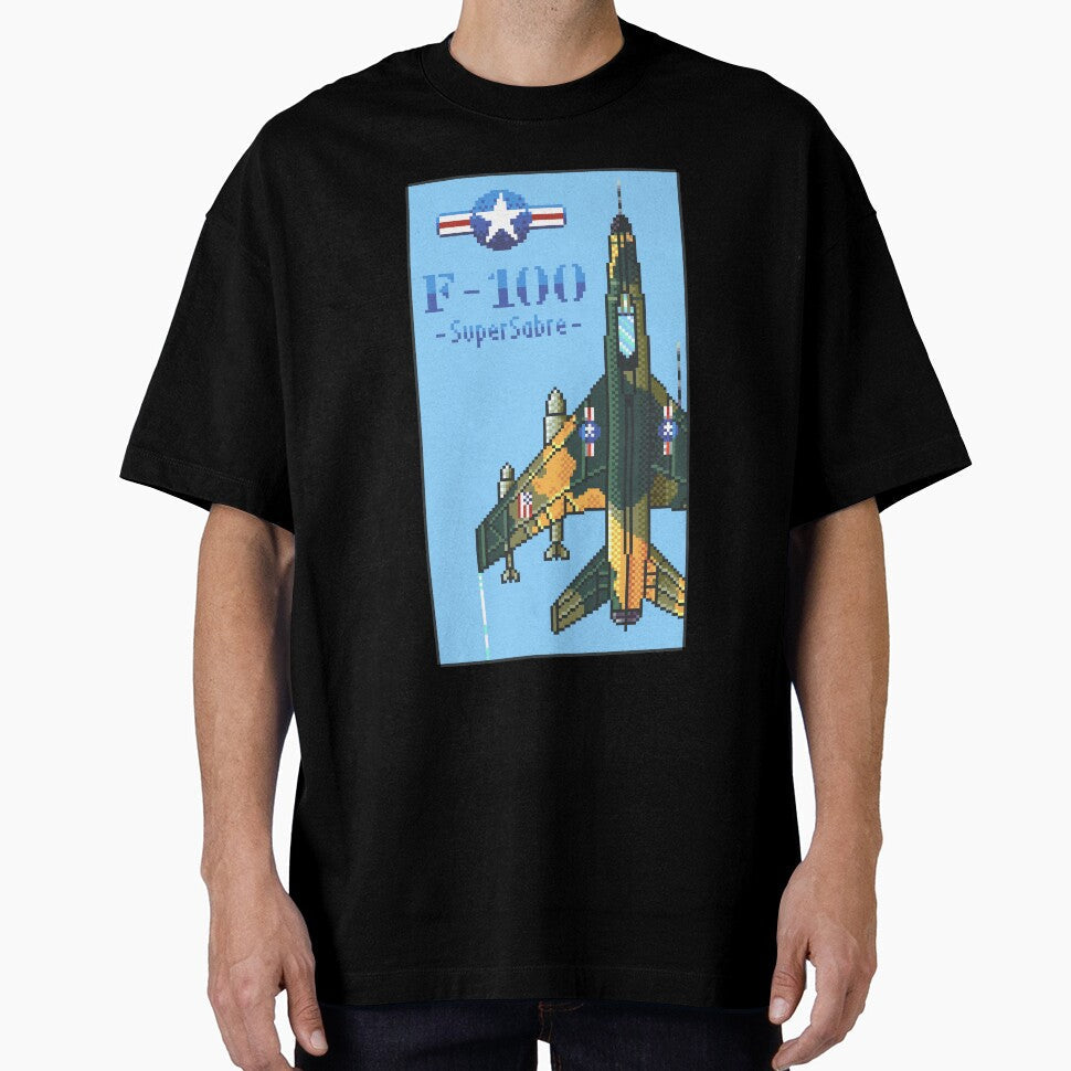 F-100 SuperSabre PixelArt (U.S. Air Force) by OriginWave
