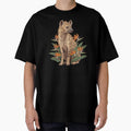 Spotted Hyena with Bird of Paradise Blooms African Wildlife Art by BirdsnStuff