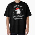 Santa Hat Baseball Christmas Pajama Shirt by GetGoodFit