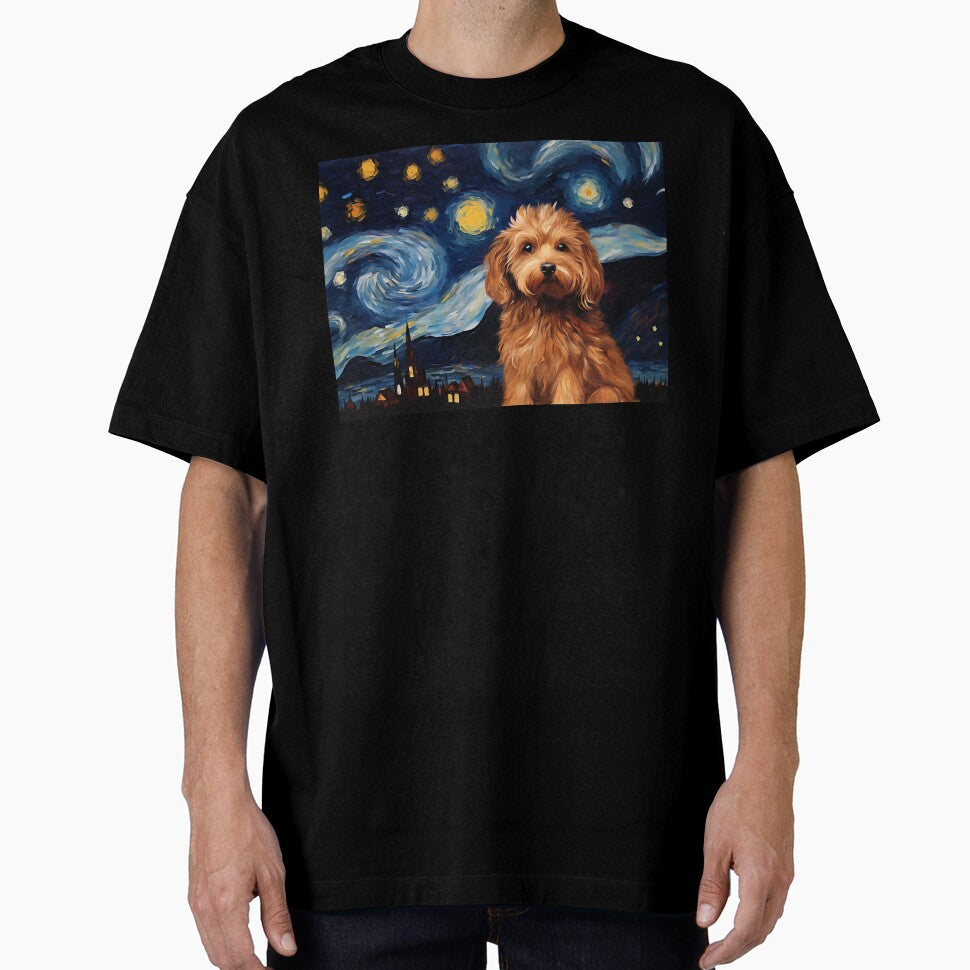 A Cute Cavoodle Starry Night, Adorable Cavapoo Puppy by Orianah