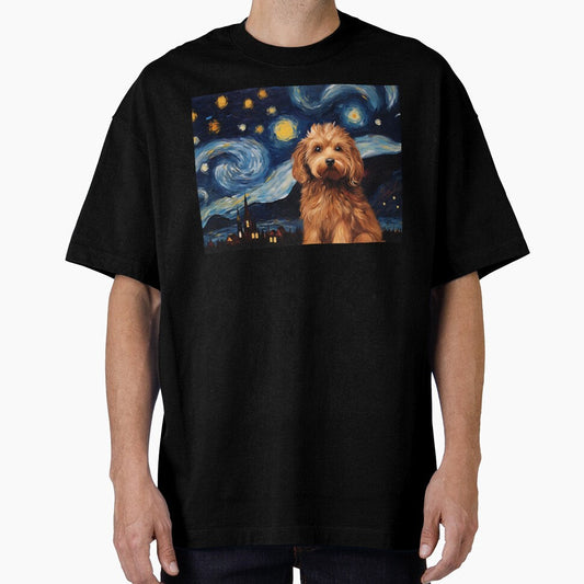 A Cute Cavoodle Starry Night, Adorable Cavapoo Puppy by Orianah
