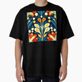 Boho-Inspired Blue, Yellow And Red Abstract Design by DEC02