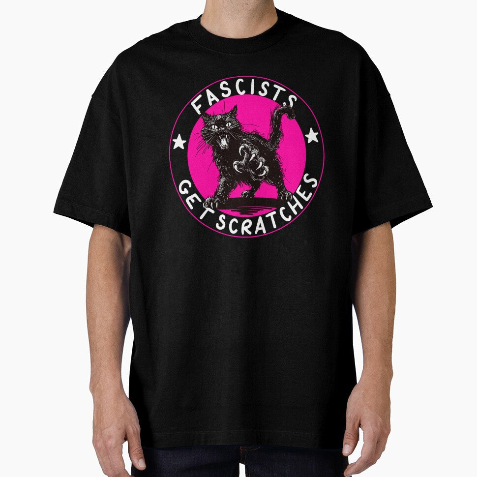 Cats Against Fascists Pink Version by KilkennyCat Art