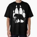 Wolf silhouette and paw by ivoreegoin
