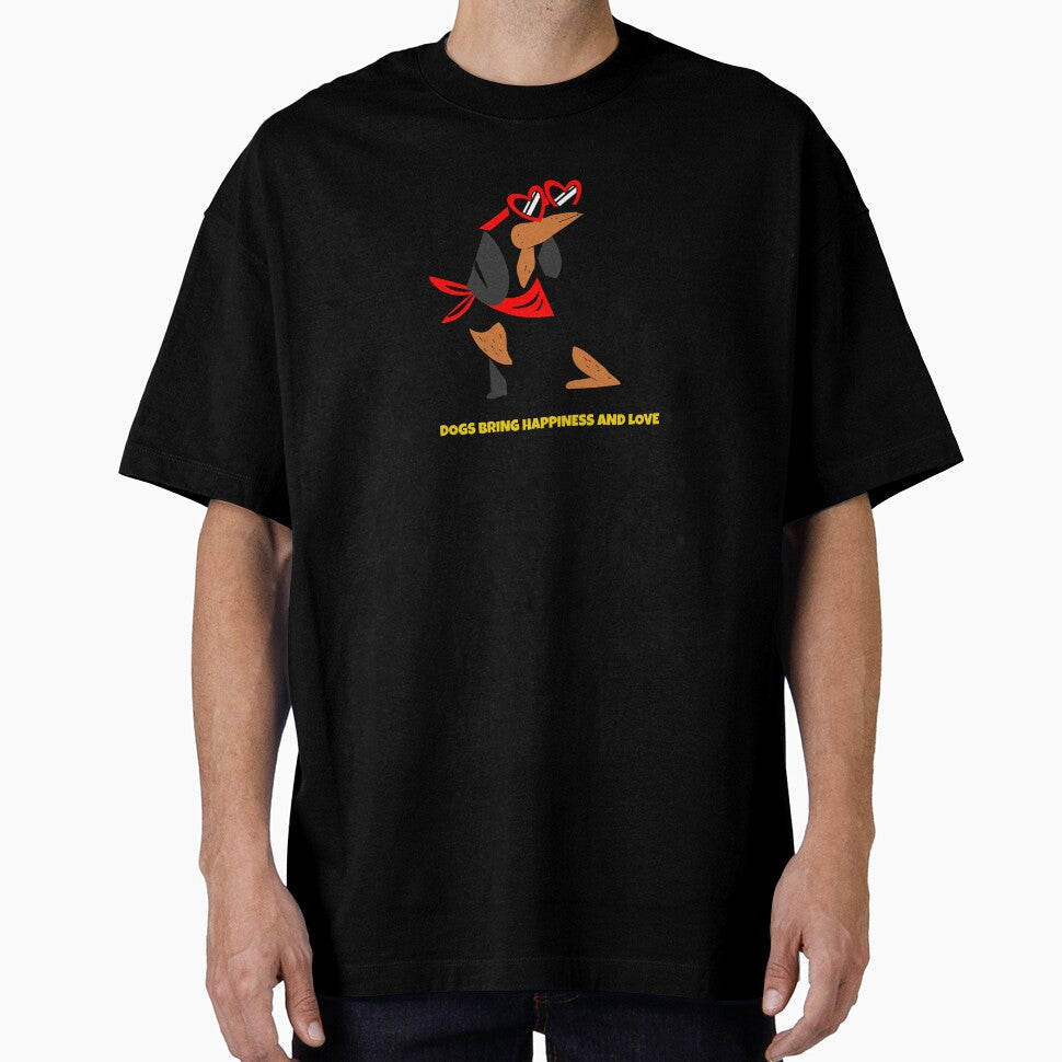 Dogs Bring Happiness And Love Funny Dog by Harmonick-Tees